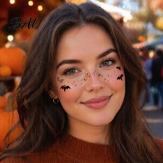 Temporary Tattoo for Adults Halloween Face Tattoos, Realistic Waterproof Water Transfer Stickers, Skin-friendly Sensitive Skin Friendly Tattoos