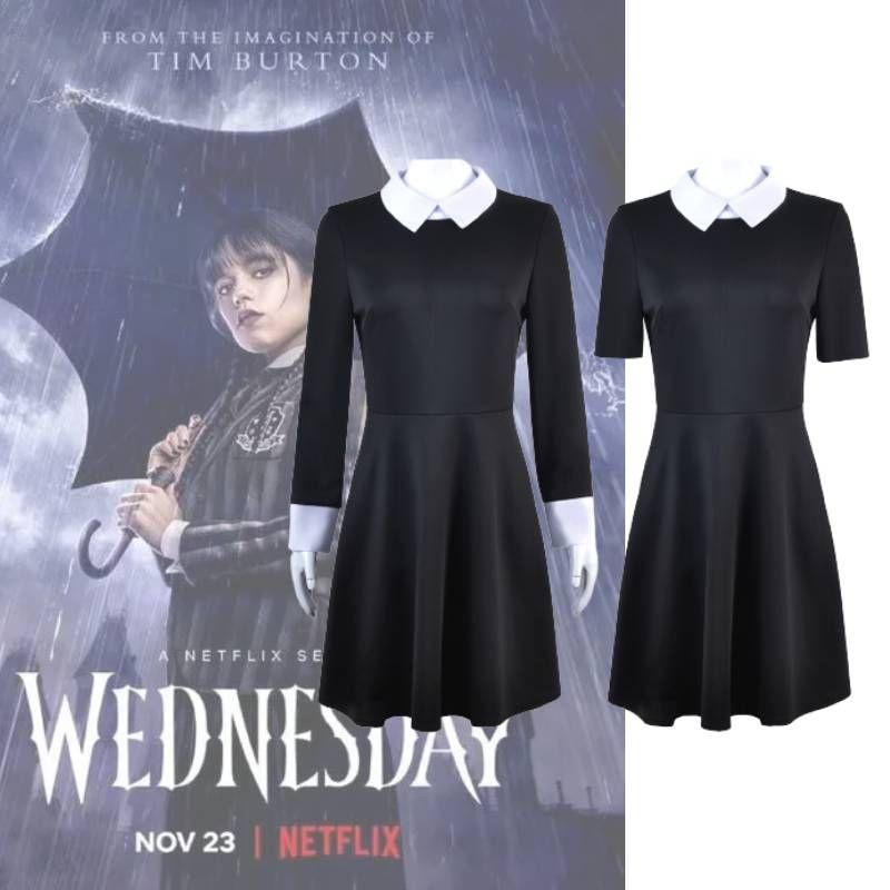 Stylish The Addams Family 2 Halloween Costume For Gothic Cosplay Party