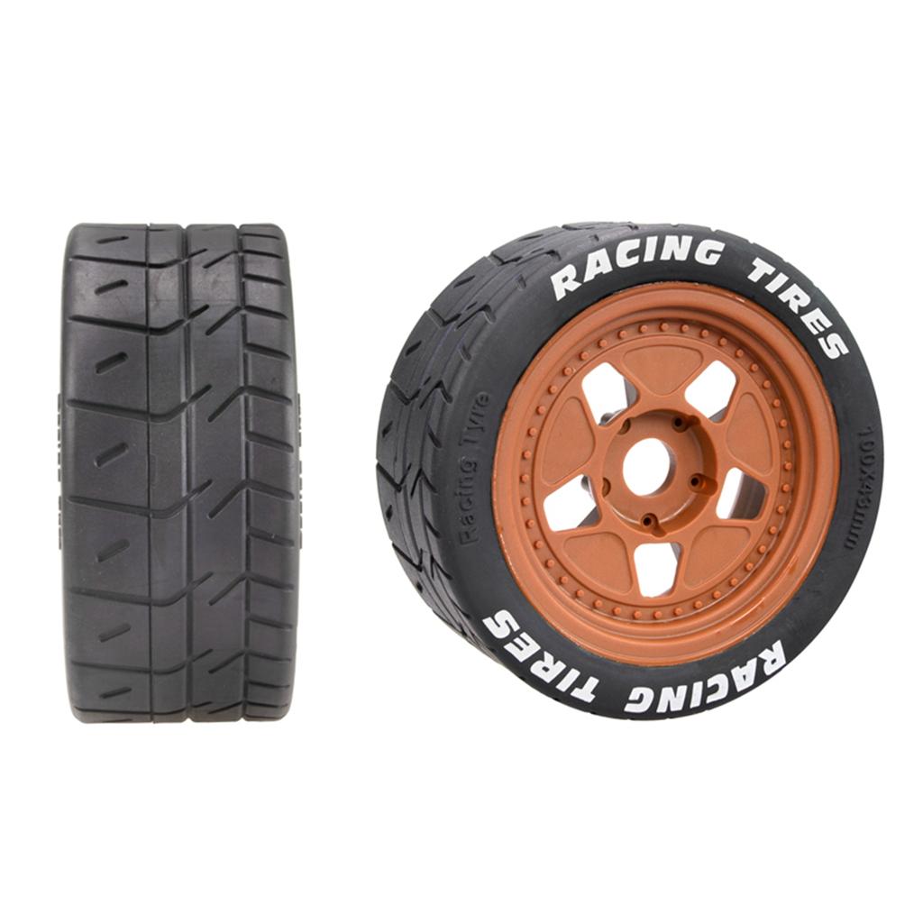 4 Stück 100X43mm Radreifen Reifen 17mm Sechskant Ersatz für Arrma Infraction Felony ZD Racing EX-07