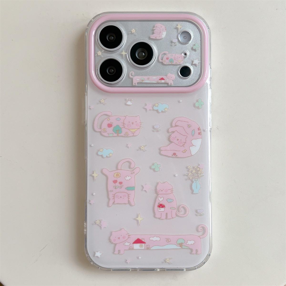 

Cartoon Star Cat Double Layer Anti-Fall Phone Case for iPhone 14/13/12/11/Pro Max iPhone 14