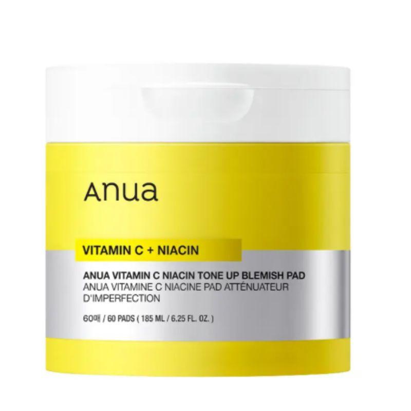 Anua Vitamin C Niacinamide Tone-Up Dark Spot Pad Brightening Care Toner Pads 60 Sheets