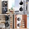 Movable Stackable Washer & Dryer Anti-Slip Rack, Dishwasher Connecting Shelf