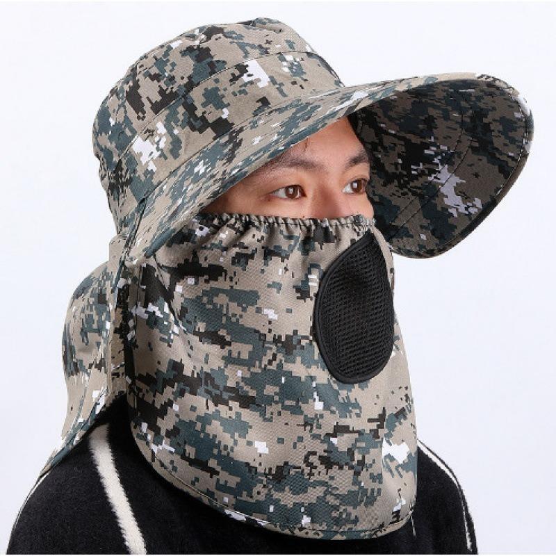 Wide-brimmed Sunhat Sunshade Fishing Hat Mountaineering Jungle  Visor Sunblock Sunhat Sunshade Hat