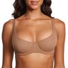 DOBREVA Unlined Balconette Bra for Women, with Underwire,