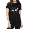 NASA Womens/Ladies Insignia Monochrome Cotton Boyfriend T-Shirt