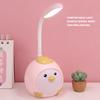 LED Desk Lamp USB Charging Eye   Flexible Color Night Light with Cute Chicken Base