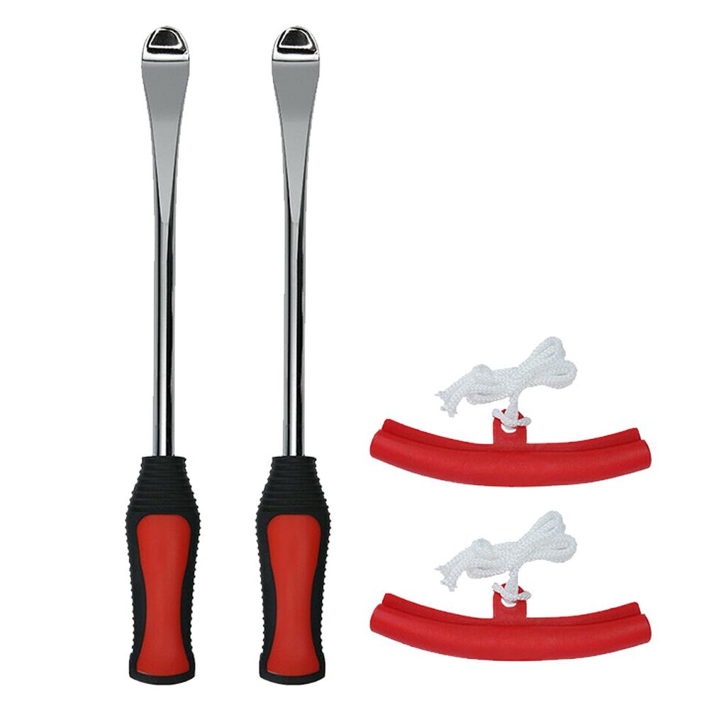Rim Protector Steel Tire Changing Lever Tools Rust-proof Auto Spoon Tire Kit Motorcycle Tire Changing Levers Tire Repair Tools