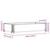 Plant Box Gray 100x50 Cm Solid Pine Wood