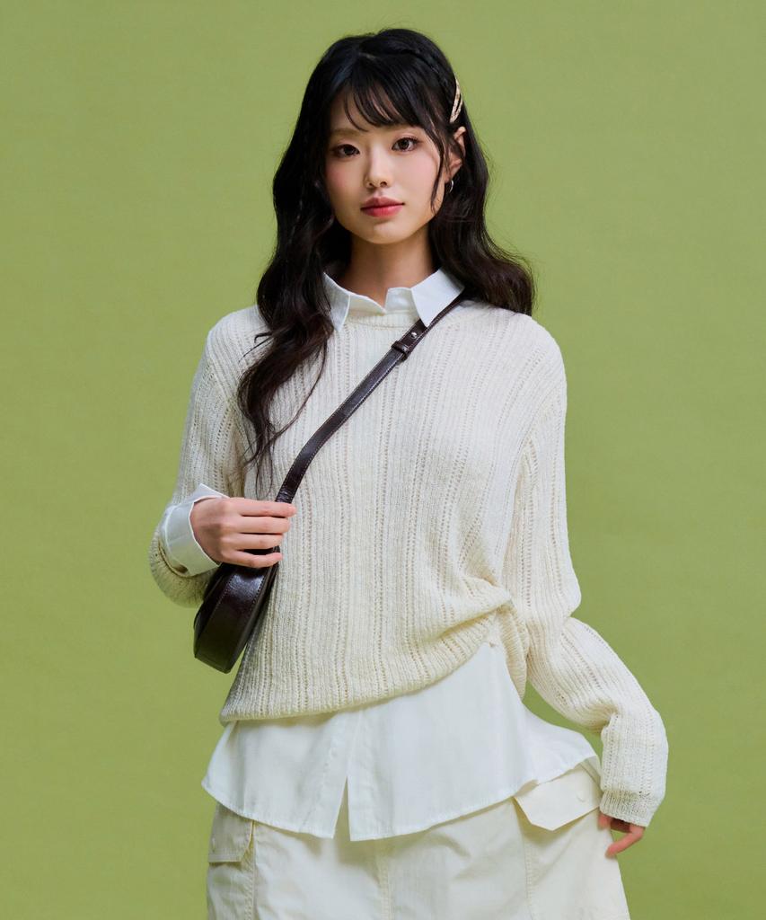 CHASECULT Women'S Net Knit Sweater-Fbrg5671C05