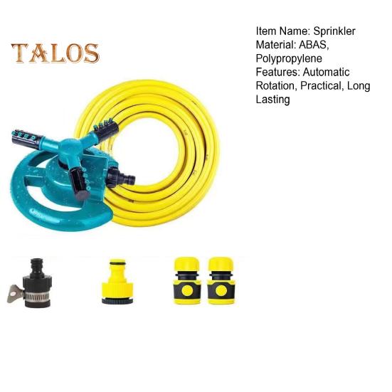 Lawn Sprinkler with 360-Degree Rotation High Pressure Large Coverage Area Automatic Irrigation System Garden Water Sprinkler