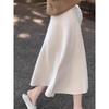 Basic House Damen Strick-A-Linien-Midirock