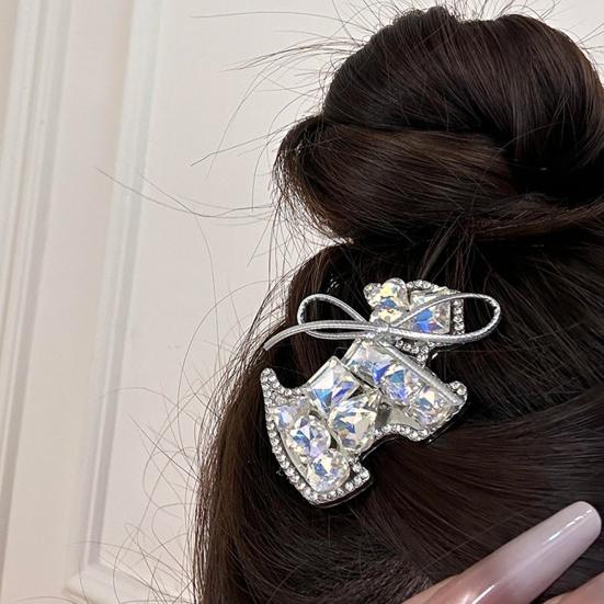 Girl Hairpin Starfish Dog Shape Sparkling Rhinestones Hair Pin Stable Anti-Slip Design Side Bang Hair Clip Hair Accessory