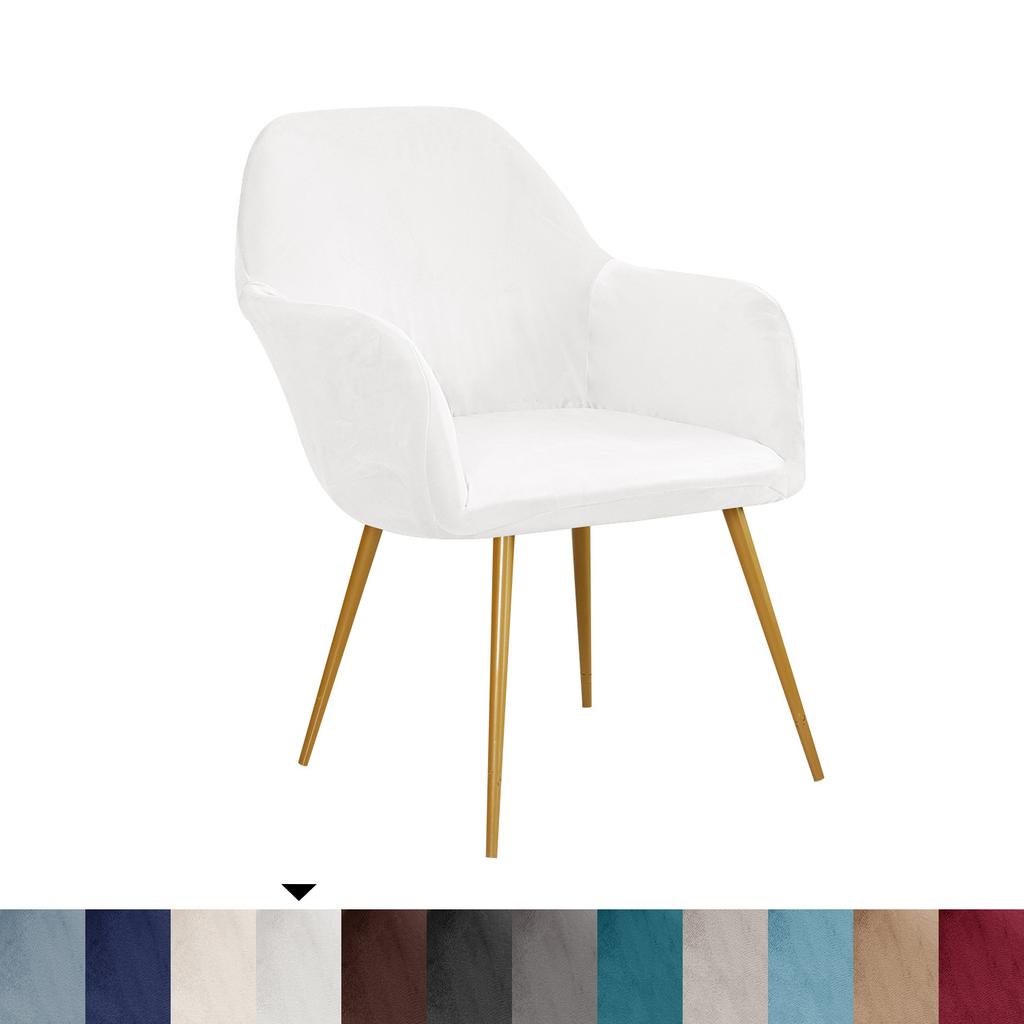 1/2/3 Pcs Bar High Arm Chair Cover Elastic Velvet  Chair Seat Covers Washable Dining Chair Slipcovers Office Chair Covers