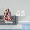 Swan Table Sign Acrylic Ceramic Sculpture Desktop Ornament Statue Suitable for Gift