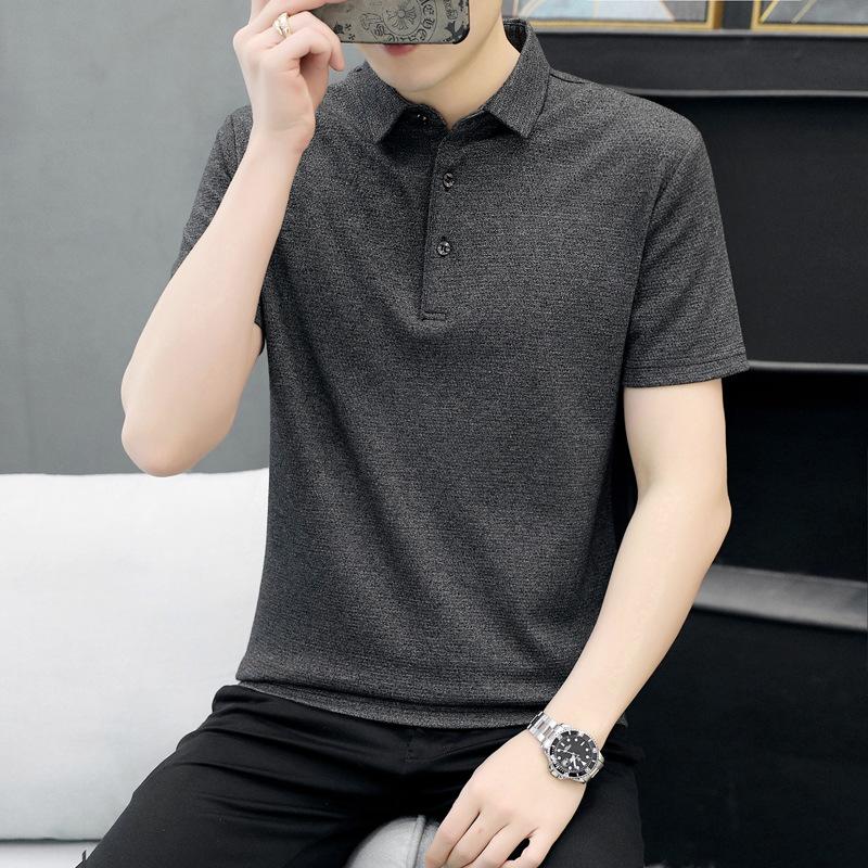 Short Sleeve Men's T-Shirt Casual Lapel Collar Polo T-Shirt