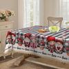 Cartoon Dwarf Plaid Shading Love Flower Round Tablecloth, Romantic Household Table Cloth, Restaurant Decoration