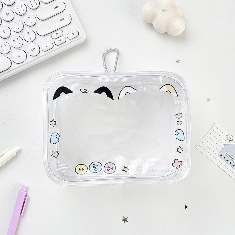 Pvc Storage Pouch Transparent Portable Storage Bag Doll Storage Bag Lightweight Transparent Organizer A1 677₽