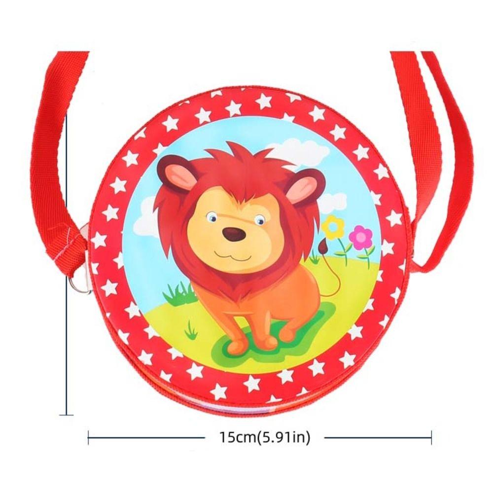 Animal Pattern Children's Drum Toy Double Sided Kids Hand Drum Musical Instrument Toy  Percussion