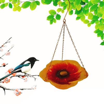 Estação de Rega para Abelhas Yousheng com Design de Flores Vivas Alimentador Suspenso Estável Banho de Abelhas à Prova de Vento Tigela de Alimentação para Abelhas e Borboletas Alimentador de Fácil Instalação
