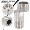 Stainless Steel Angled Curved Foot Wall Mounted Eccentric Screw Corner 360° Rotatable Shower Faucet Adapter