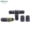 Outdoor Waterproof T-Type Three-Way Cable Connector, 2/3/4 Core, Flame Retardant for Landscape Lights