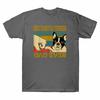 Unisexs Tshirt Ever Boston Dad Terrier Best Retro Vintage Lover Dog Funny Top Tee