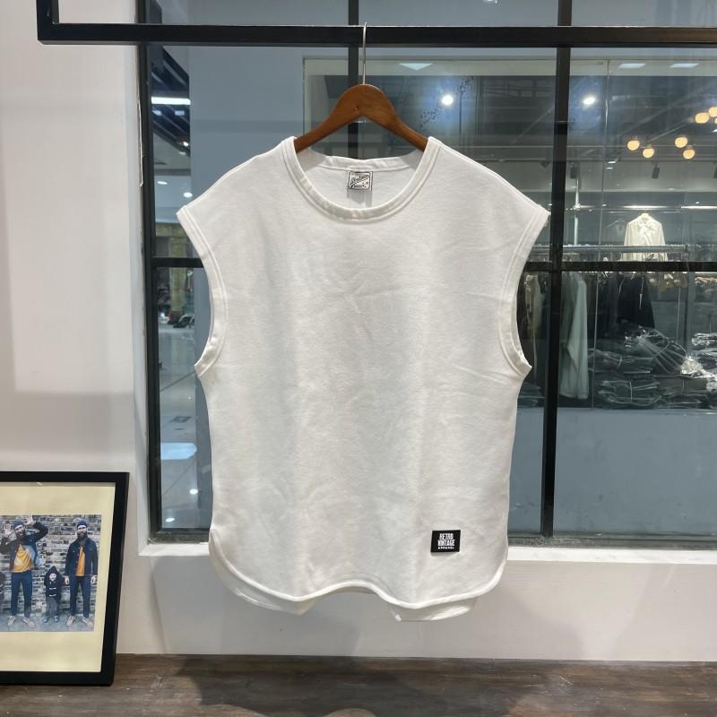 

Летняя ультратонкая дышащая спортивная майка для мужчин в американском стиле, модная и красивая, свободная и без рукавов, с бретелью-майкой на плече XL белый