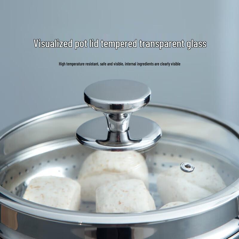 304 Stainless Steel Double-Layer Steaming Soup Pot