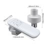 Small E27 Lamp Holder with Remote Timer Scheduling Energy Saving Remote Socket Wireless Light Socket for Home Lighting