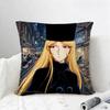 Anime Galaxy Express  Cushion Cover Natural Linen Pillowcase Set AllinOne Decor for Sofa Bedroom  Chair
