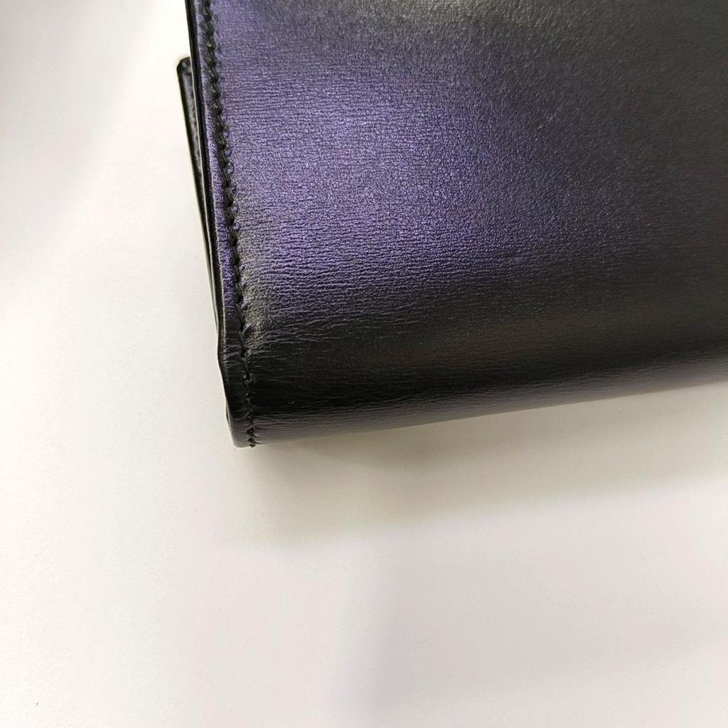 [Pre-Owned] 1955 Horsebit Leather Card Holder Wallet - Excellent #6MBSAK