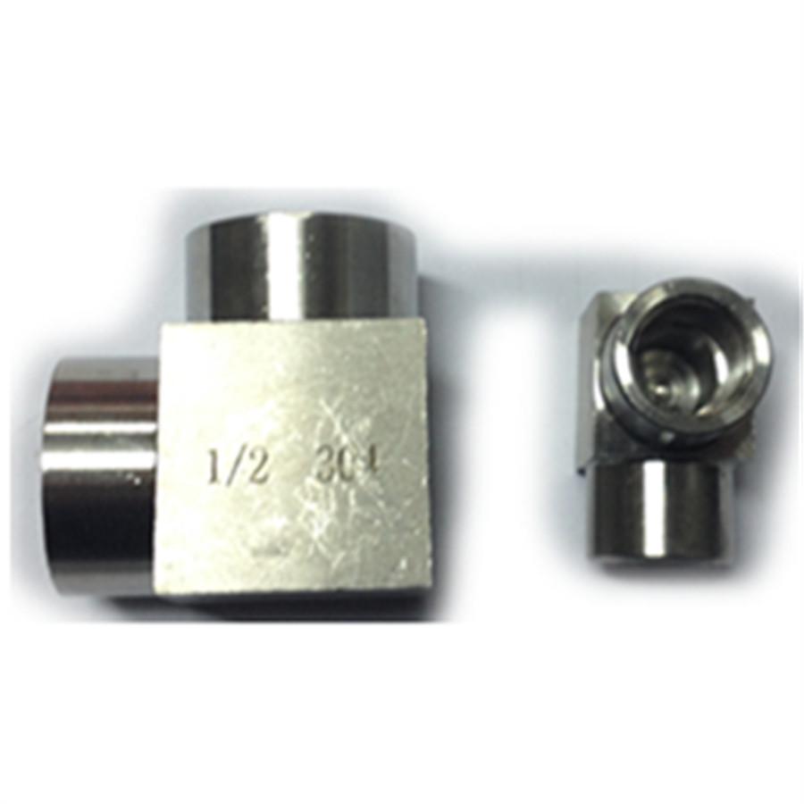 High-Pressure 304 Stainless Steel Female Elbow with Internal Thread - Available In 1/8", 1/4", 3/8", and 1/2" Sizes.