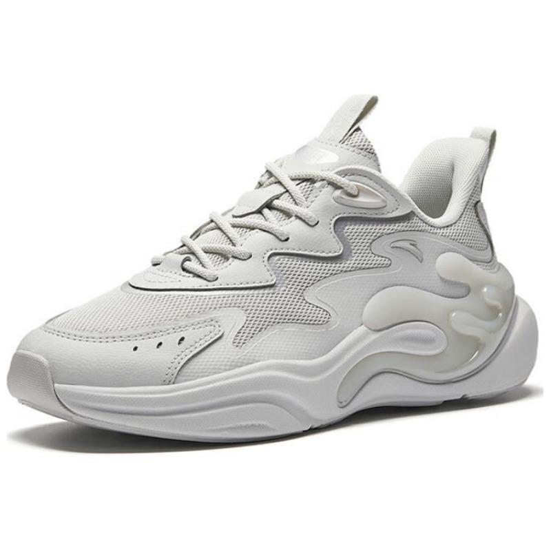Anta Chao Bai 6.0 Comfortable Versatile Shock Absorbing Non-Slip Durable Low-Top Casual Shoes Men Sneaker Beige Pink Gray 112518841-2