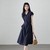 SOFSIL Women's Silk Blend V-Neck Midi Dress