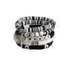 Personalisierte CCB-Buchstaben Weichkeramik Elastisches Armband Set, Kreativer Fünfzackiger Stern Anhänger Gestapelte Armbänder