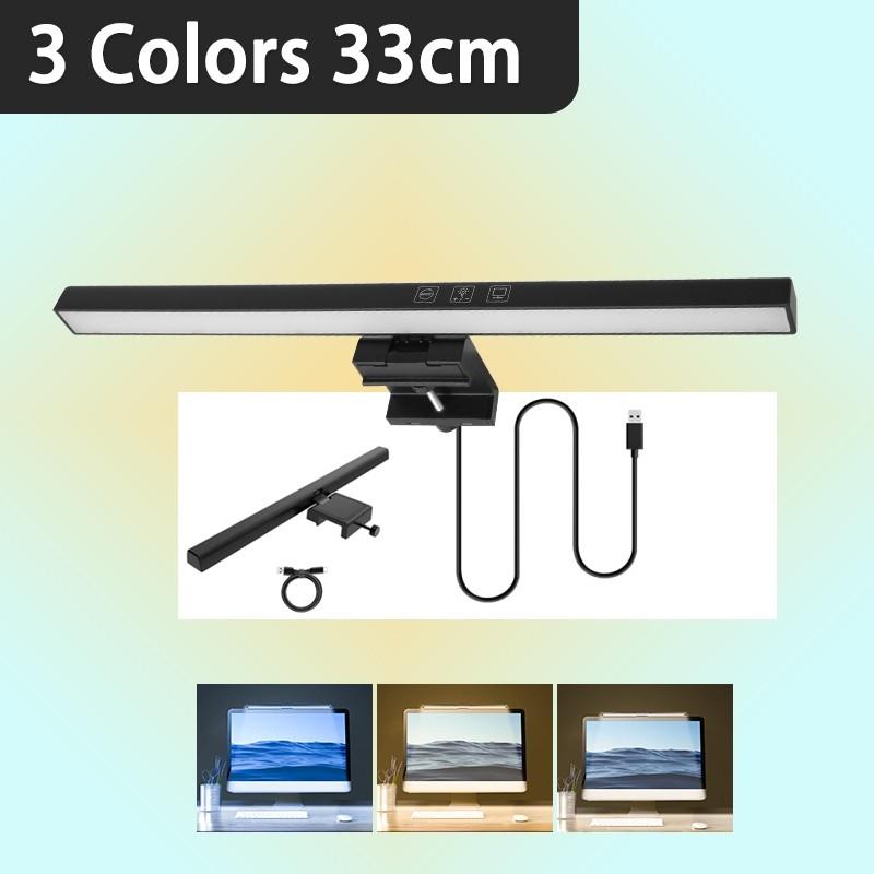 5 Colors Study Reading USB Eye-Caring Laptop Desk Lamp LED Monitor Light Bar RGB Stepless Dimming Curve Screen Hanging Light