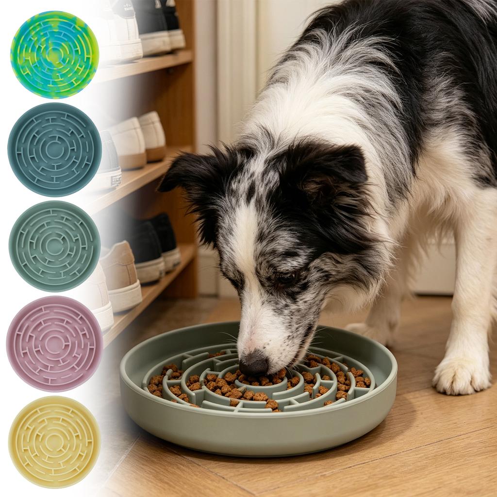 Popular Silicone Bowl For Dogs, Licking Plate, Pet Licking Mat, Silicone Suction Cup, Slow-licking Mat, -choking Slow-feeding Bowl.