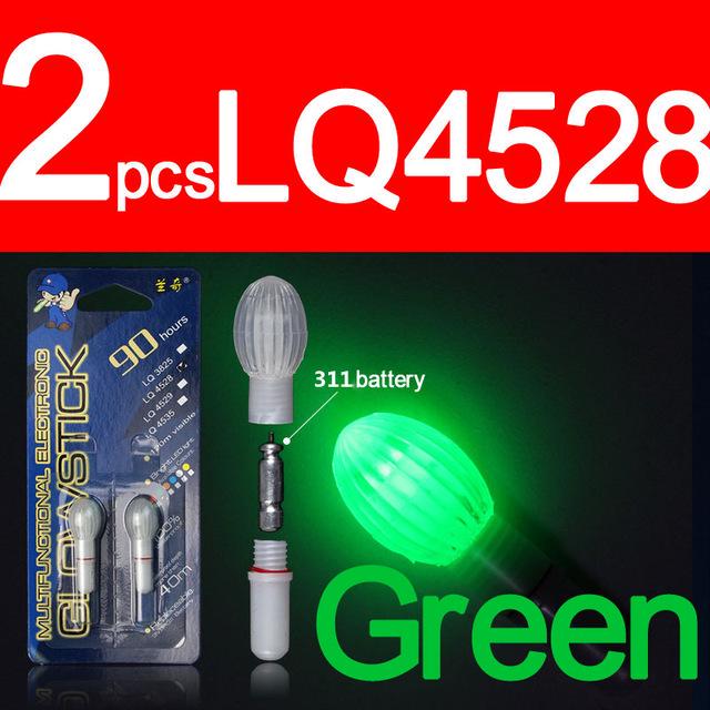 Bâtons Lumineux Pour Pêche De Nuit - Lot De 100, Vert Fluo, 38x4,5 Mm, Durée 8h (qualité Pro)