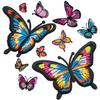 Cartoon Exquisite Butterfly Embroidery Cloth Sticker Colorful Butterfly Patch Sticker Clothes Bag Decoration Blue Butterfly Chapter Boy