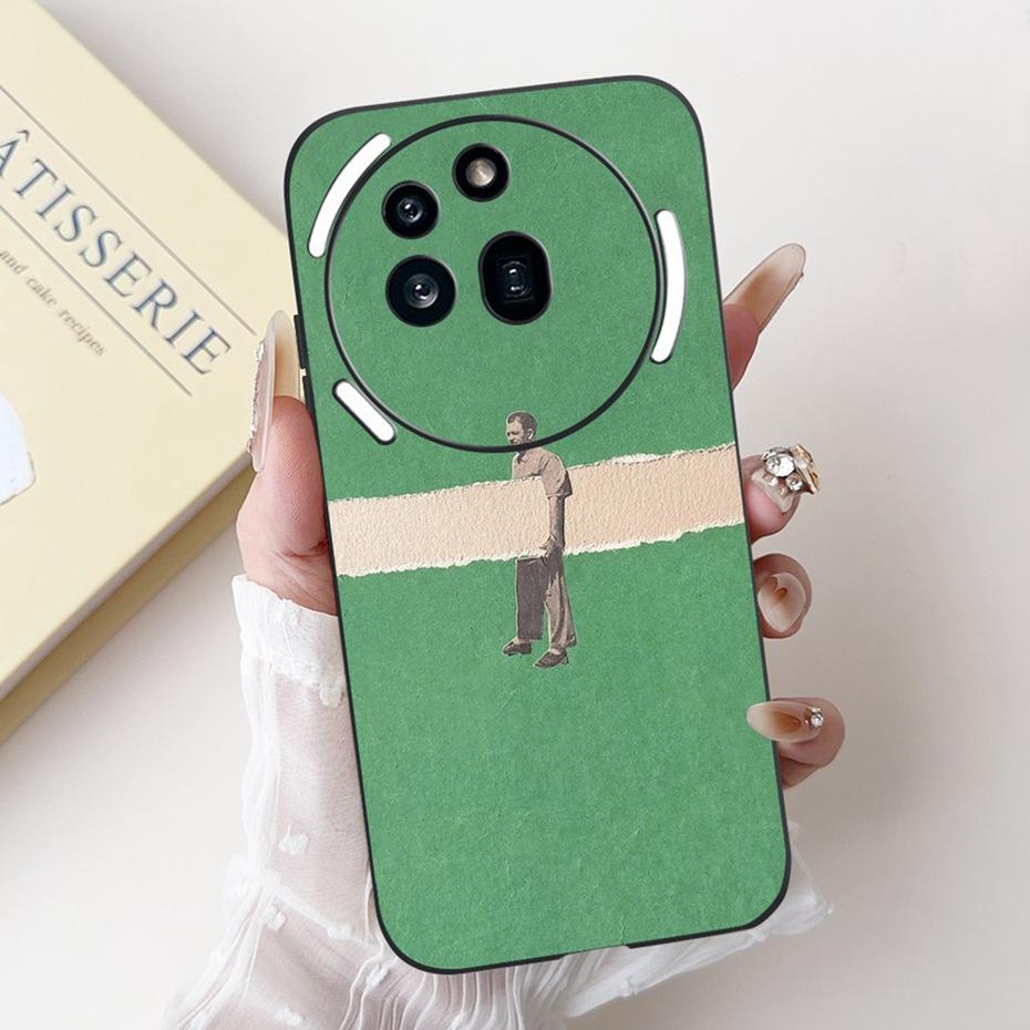 Fashion Design Phone Case For Nothing Phone (3a) Pro Phone3a Black Silicone Soft Cover For NothingPhone 3a 3 a Pro Cases Bumper