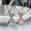 Naszyjnik Gwiazda Księżyc z Inkrustacją Diamentami dla Kobiet Modny Niszowy Design Prosty Łańcuszek do Obojczyka Zawieszka Ozdoba