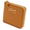 Handwritten style foil stamped logo wallet NH0853 61501 [Kitamura] bi-fold Camel/Beige [Brown]