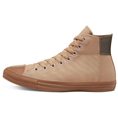Chuck Taylor All Star Vintage Vielseitig Lässig Panel High-Top Espadrilles Unisex Khaki Farbe