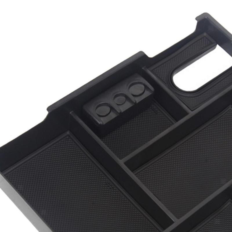 New Black Car Interior Center Console Armrest Storage Box Organizer Tray Fit for Toyota Tundra 2014 2015 2016 2017 2018