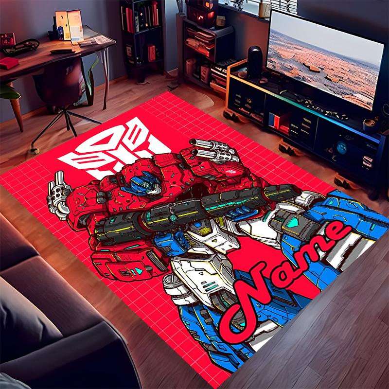 Custom personalization Optimus Prime Print Area Rug - Soft, Washable Non-Slip Indoor Mat,Living Room,Home&Office Decorative Rug
