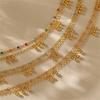 Bohemian Double-layer Design Simple Seaside Vacation Outfit Women's Style Ankle Chain Charming Jewelry