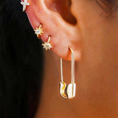 Mini Orecchini Piccoli a Perno Orecchini alla Moda Gioielli Metallici alla Moda da Donna