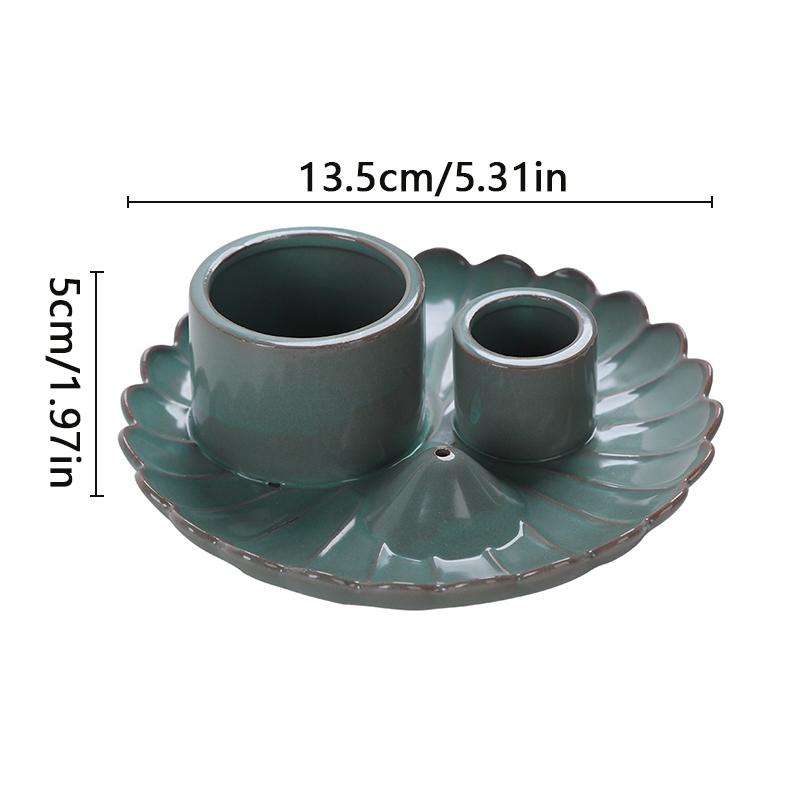 Ceramics Tray Bedroom Unique Candlestick Ambience Candle Holder Censer Crafts Decorative Ornaments