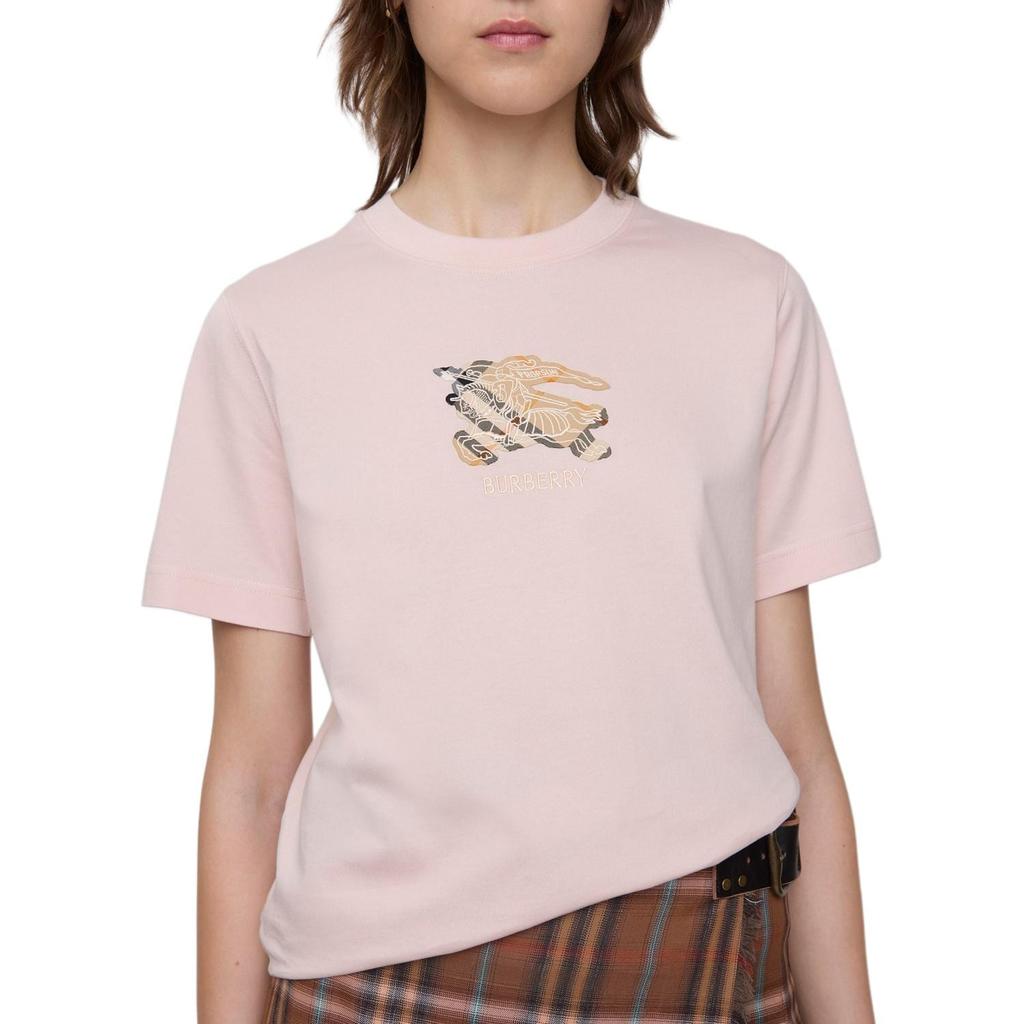 Burberry Ekd Check Crewneck T-Shirt 81161631
