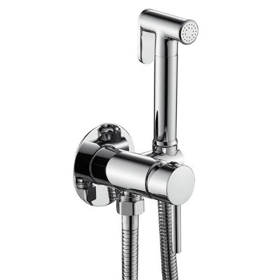 Modern Gold Stainless Steel Handheld Bidet Sprayer Wall-Mounted Hot/Cold Water Mixer Easy Installation